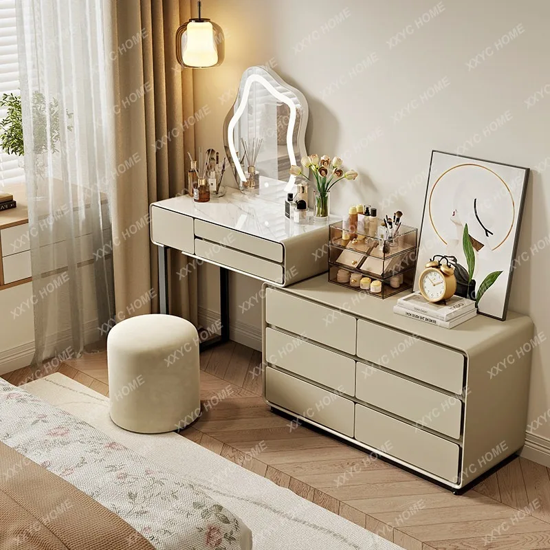 Cheap Bedroom Vanity Table Decor Makeup White Salon Sets Mirror Vanity Table Adult Home Storage Coiffeuse Chambre Home Furniture
