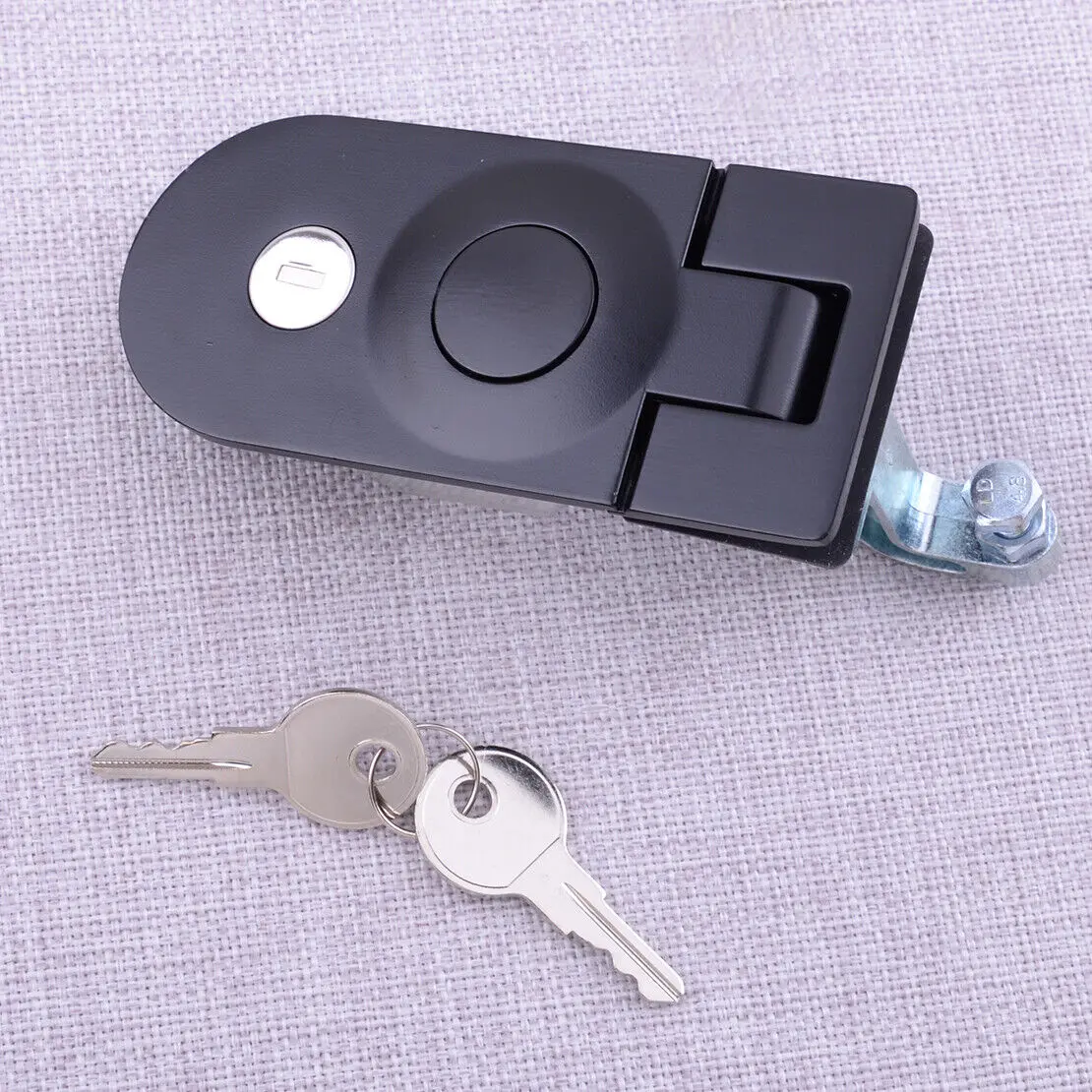 Compression-Style Latch/Lever Lock (With 2 Keys) MS609 Spring-Loaded Flat Lock For Carriage Trailer Storage Doors Vessels