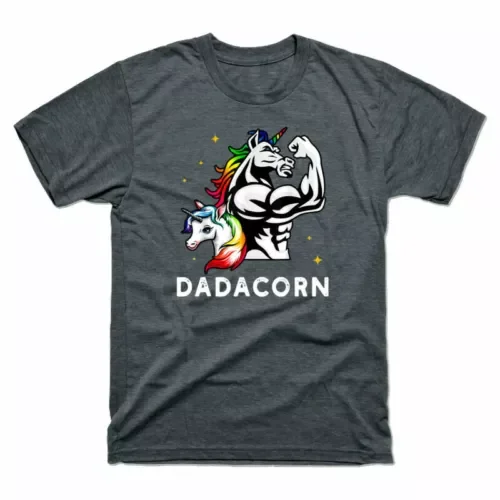 Gymer T-Shirt Unicorn Dadacorn Father's Vintage Daddy Shirts Men Gift Funny Day Anime Graphic T-shirts for  Clothing Women Te