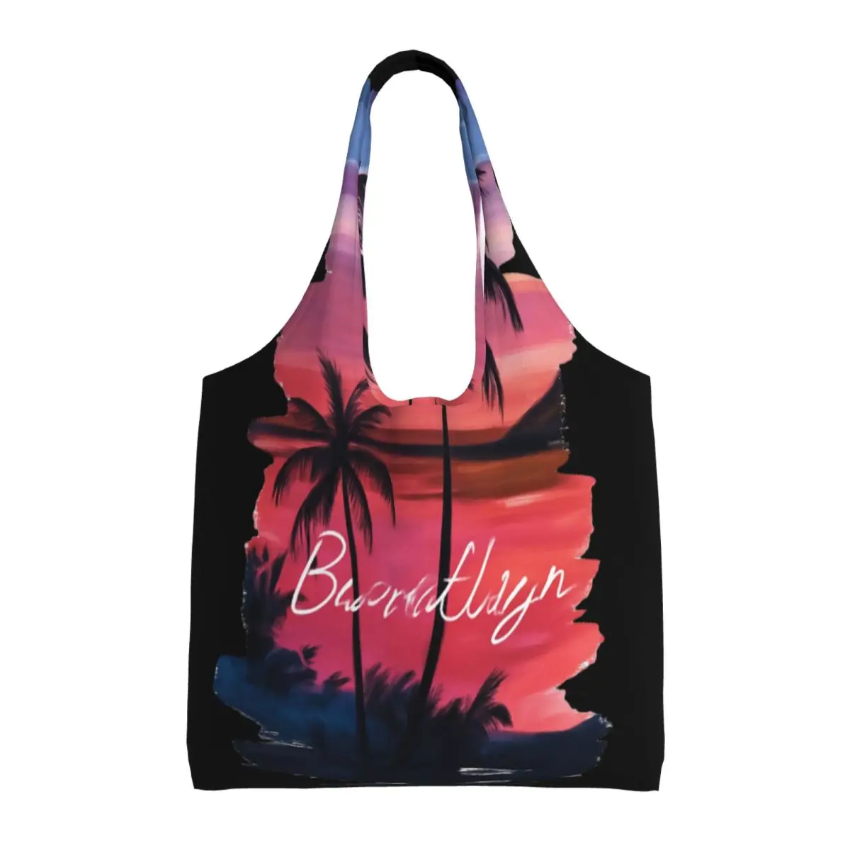 

Beautiful Sunset Vibes Large Capacity Canvas Tote Bag Single Shoulder Work Commute Bag For Women Eco-Friendly Shopping Bag