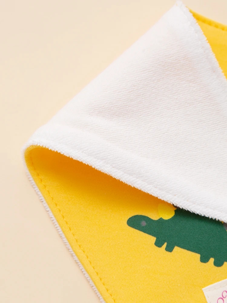 3Pcs Baby Feeding Bib Made of Cotton Mouth Water Towel Double-layer Soft Comfortable Adjustable Size Sccessories 0-3 Y