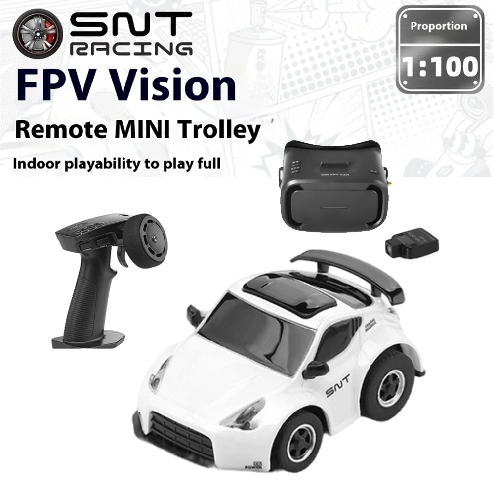 

SNICLO Q25-370Z FPV RC Car Micro RC Стол Гоночный стол Автомобиль с дистанционным управлением с очками Магнитное притяжение FPV Box Race 25 мВт