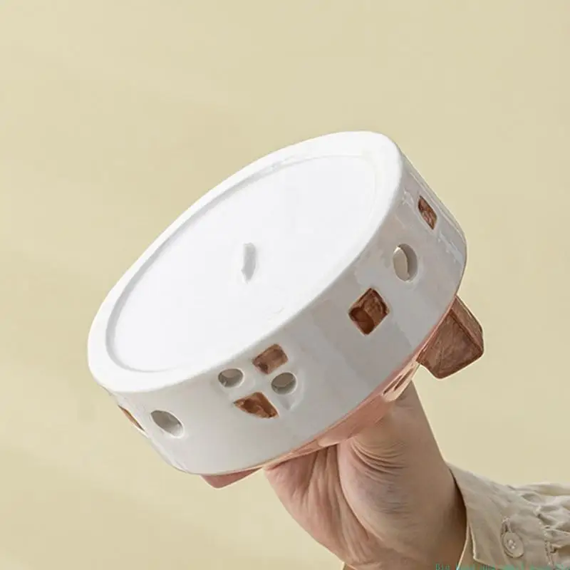 581C Creative House Ceramic Coil Holder Ashes Catcher For Home Decors