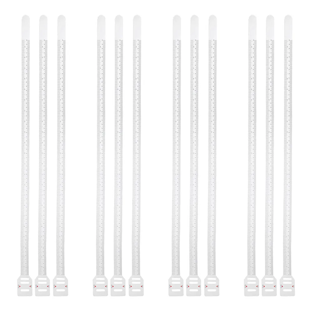 12Pcs Gentle Infant Head Circumference Measuring Tape Baby Growth Tracking Ruler Portable Body Dimension Tool for Clothing Fit