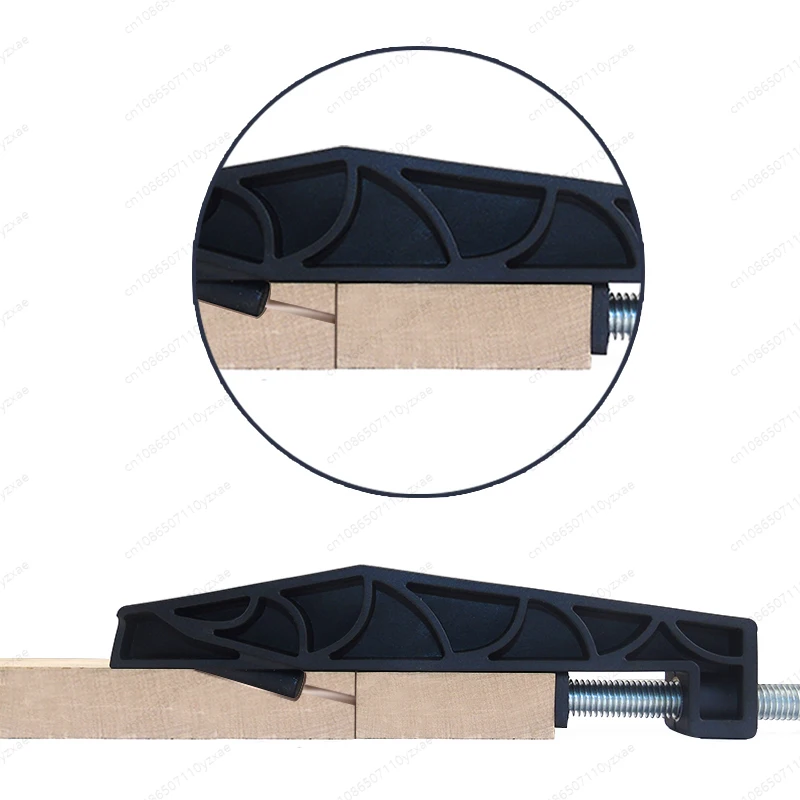 Oblique hole fixed pull clip, plastic fixture, special for opening oblique hole on wood board