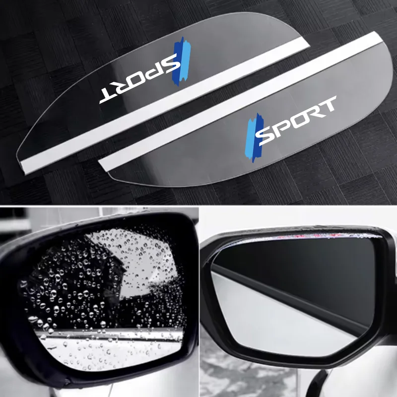 Transparent Car Rearview Mirror Rain Shield, Light Blue, Sports Rain Protection, Snow Protection, Sun Protection, Rain Shield, Transparent Rain and Sun Shield, Waterproof Shield for Car Mirrors