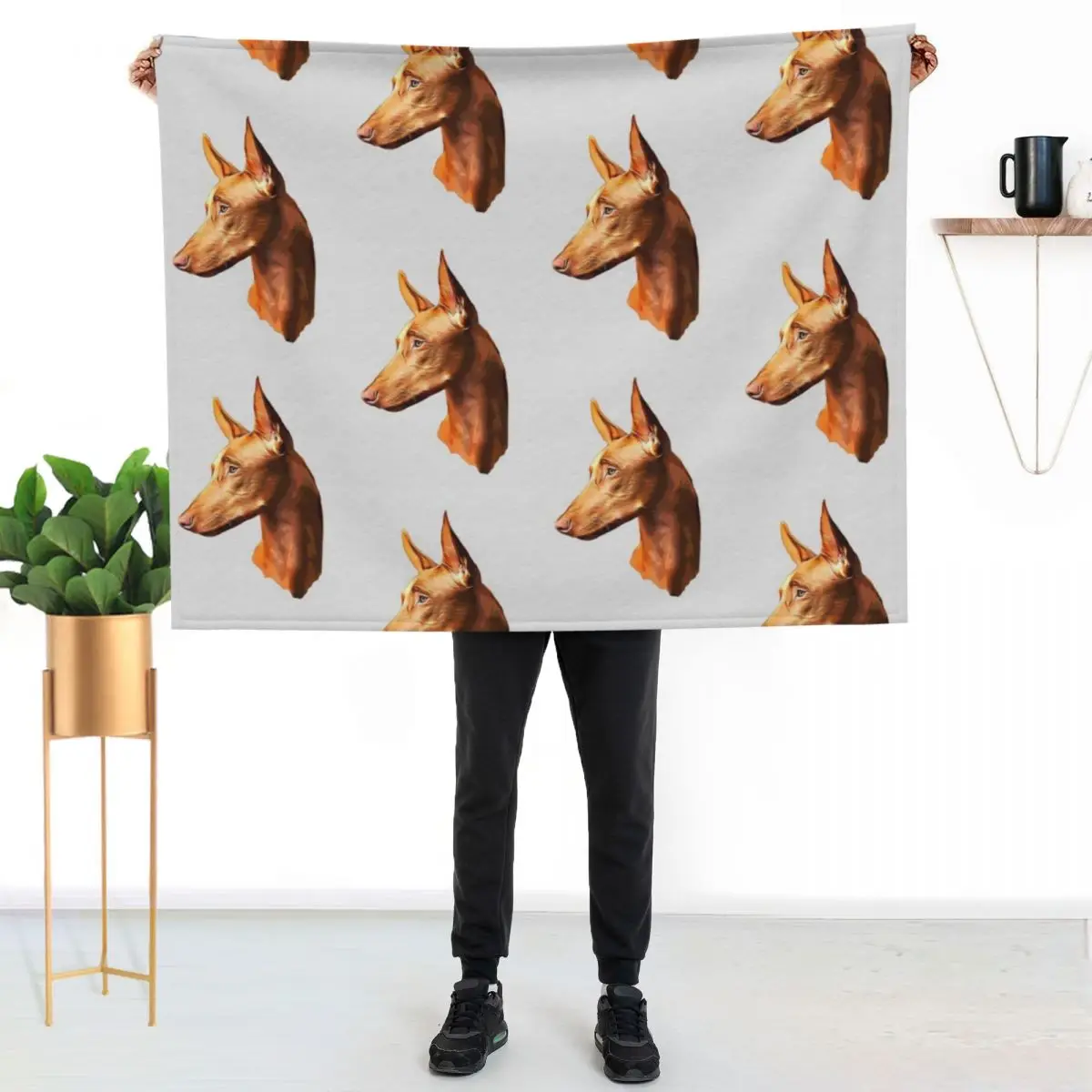 Pharaoh Hound Throw Blanket Fashion Sofas funny gift Soft Plush Plaid Comforter Plaid Hairys Blankets