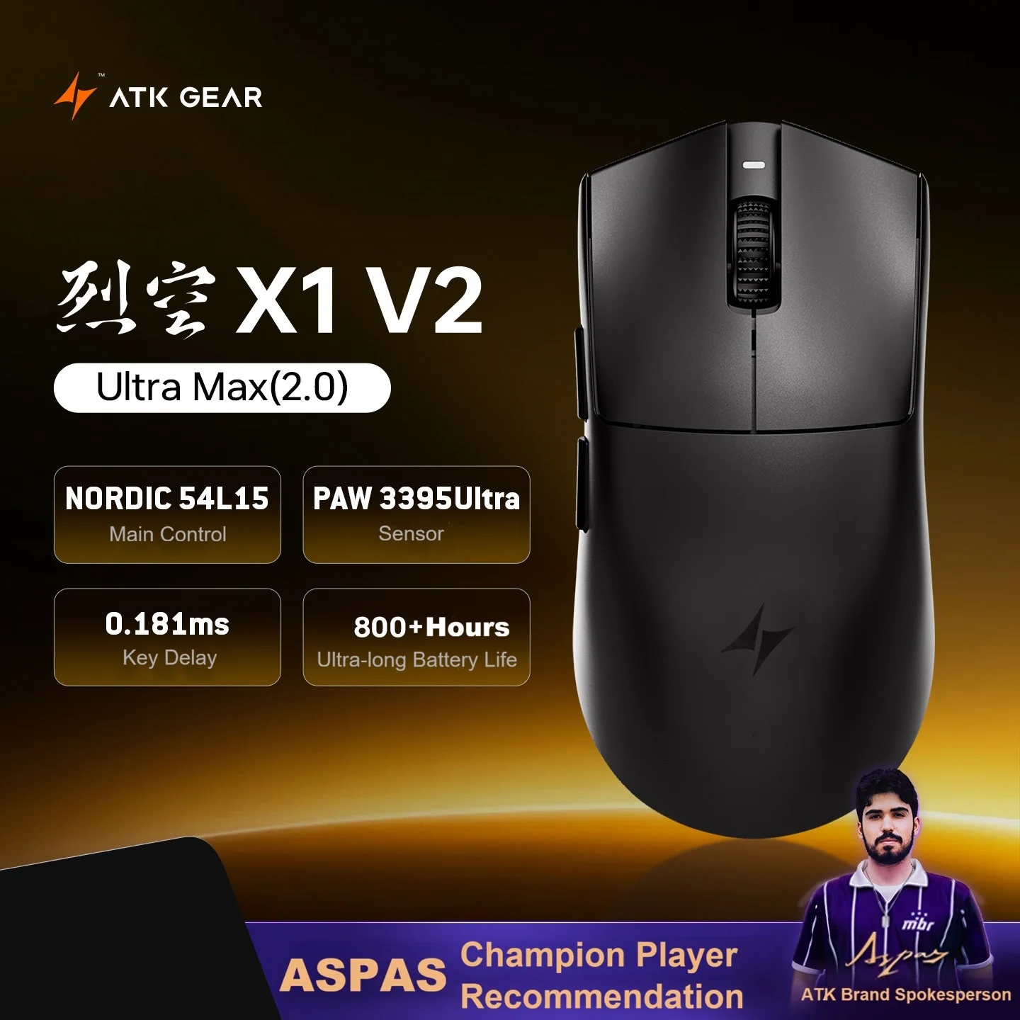 ATK Blazing Sky X1 Air / X1 V2 Wireless Gaming Mouse PAW3955