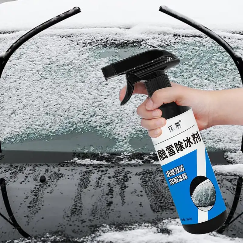 Car Deicer Spray 500ml Ice Remover Auto Ice Melting Spray Defrosting Auto Deicing Spray Windshield De Icer All Purpose Efficient