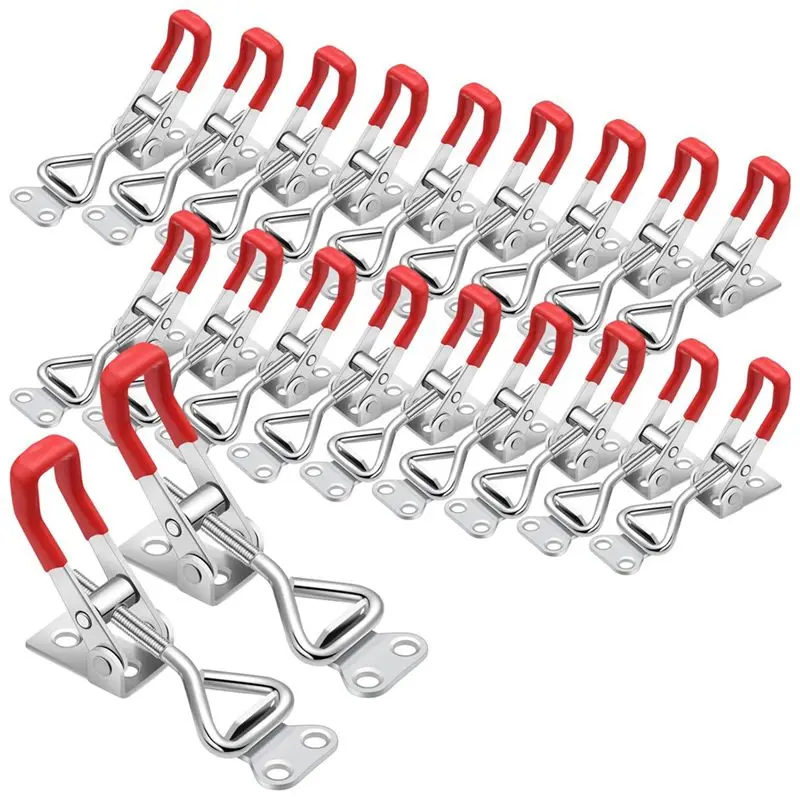 [NEW!ABAG】 36Pcs Adjustable Toggle Latch Clamp Pull Latch 4001 Heavy Duty Latch Lock Metal Door Latches Sturdy Latches Hardware