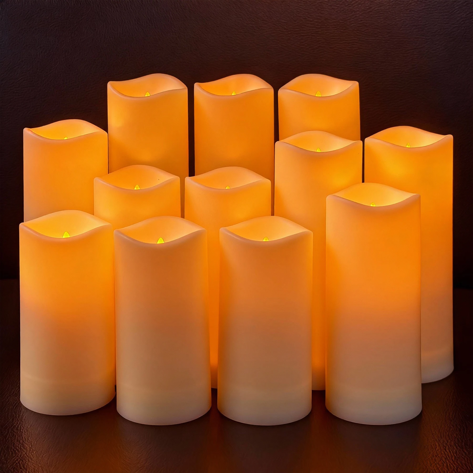 3pcs/set 12pcs/set LED Flameless Candles Flickering Light with Remote Control for Festival Wedding Home Party Decor Lighting