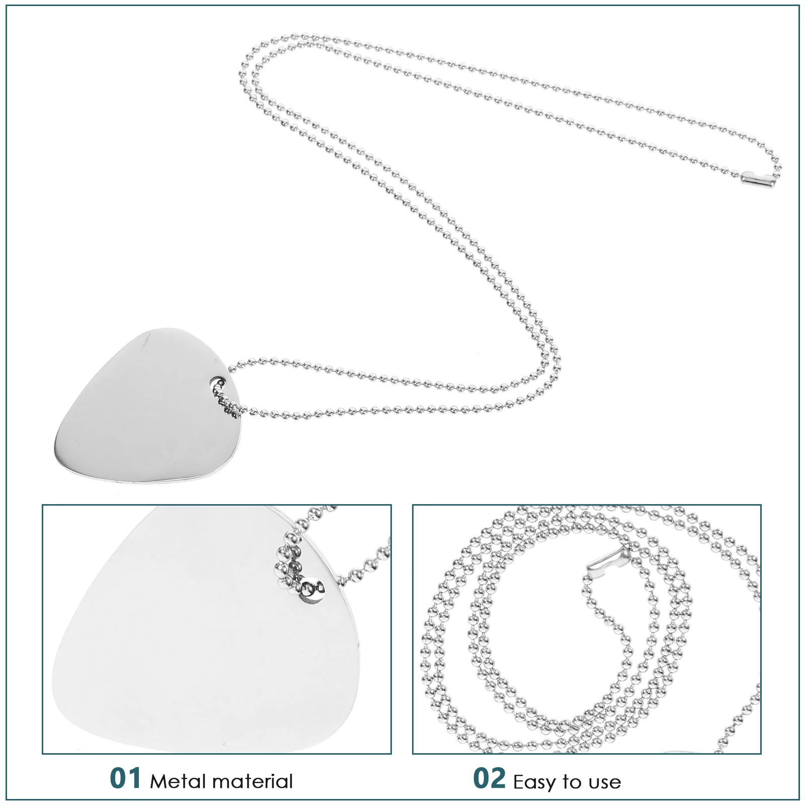 

Metal Pick Necklace Guitar Ladies Gifts Delicate Pendant Shaped Jewelry Plectrum Adorable Man