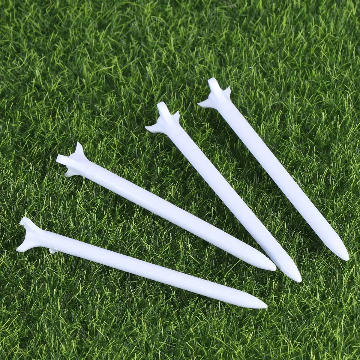 

25Pcs Golf Tees White Premium Plastic Lightweight Reusable Golf Accessories Training Aid Indoor Outdoor Practice Supplies