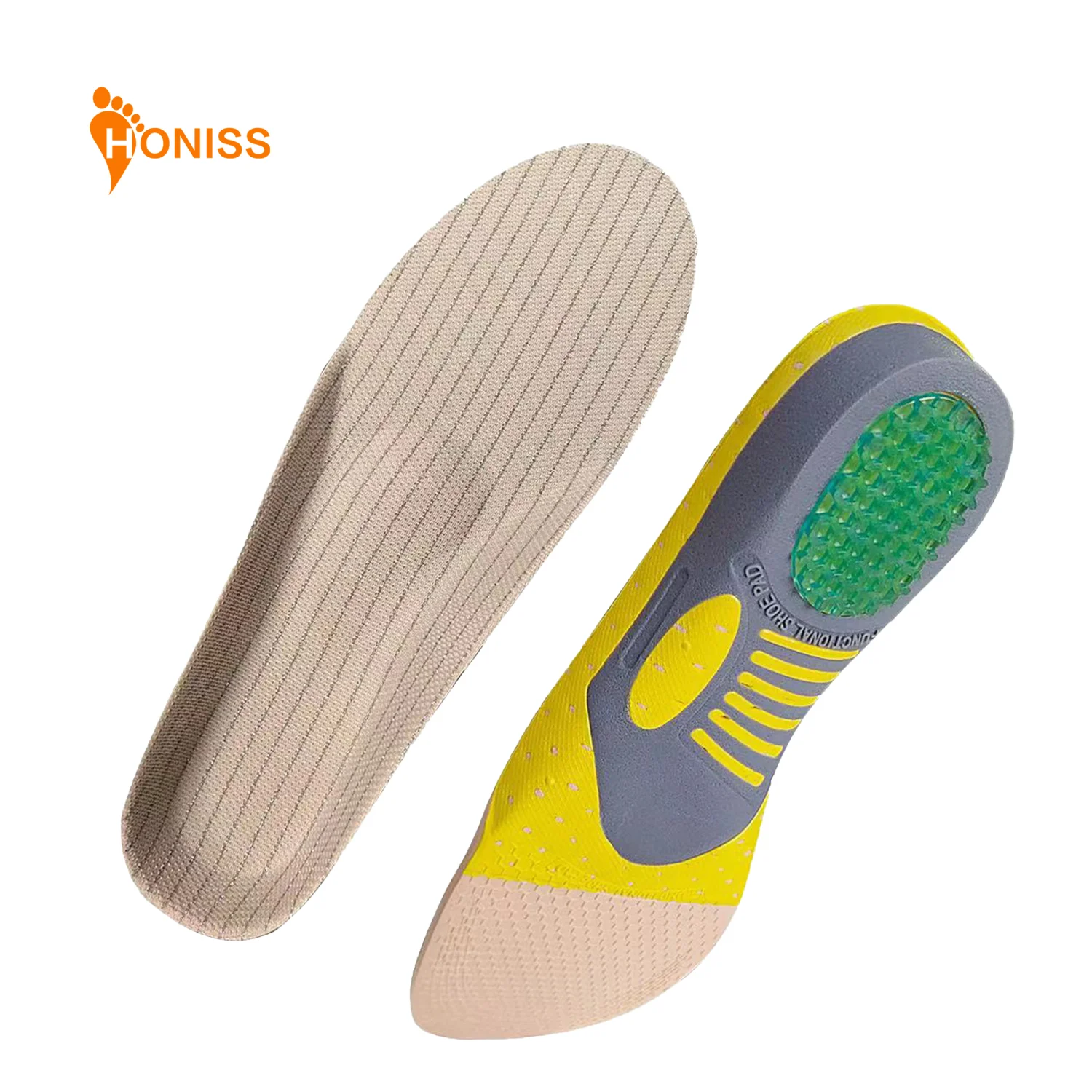 Premium Orthotic Gel Insoles Orthopedic Flat Foot Health Sole Pad For Shoes Insert Arch Support Pad For Plantar fasciitis Unisex