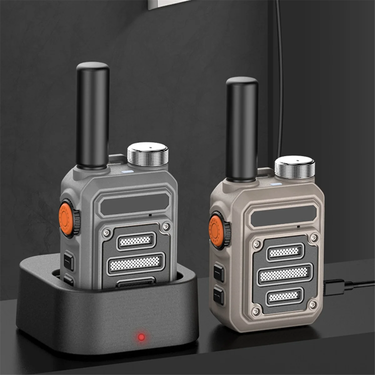 Mini walkie-talkie G63, USB C, UHF, 400-480 Mhz, copia de escaneo rápido, codificador de cifrado, Radio FM inalámbrica de bolsillo, comunicación, B