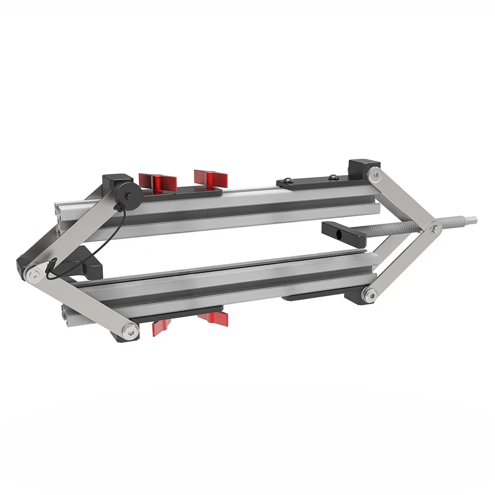 Aluminiumlegering vierwegklemset voor het verbinden van houtpanelen met ratelmoersleutel en snelspanpen voor gebruik met 3030 profielen