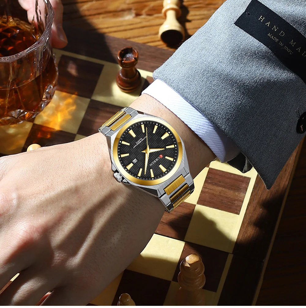 CURREN Luxus-Herren-Quarzuhr mit schwarzem Edelstahlarmband, lässigem Design-Zifferblatt und leuchtenden Zeigern Relogio Masculino – Detail 13