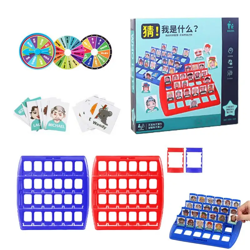 

Who I Am Board Game Family Guessing Board Game Family Game Night Fun Educational Game For Logical Thinking Training Parent-child