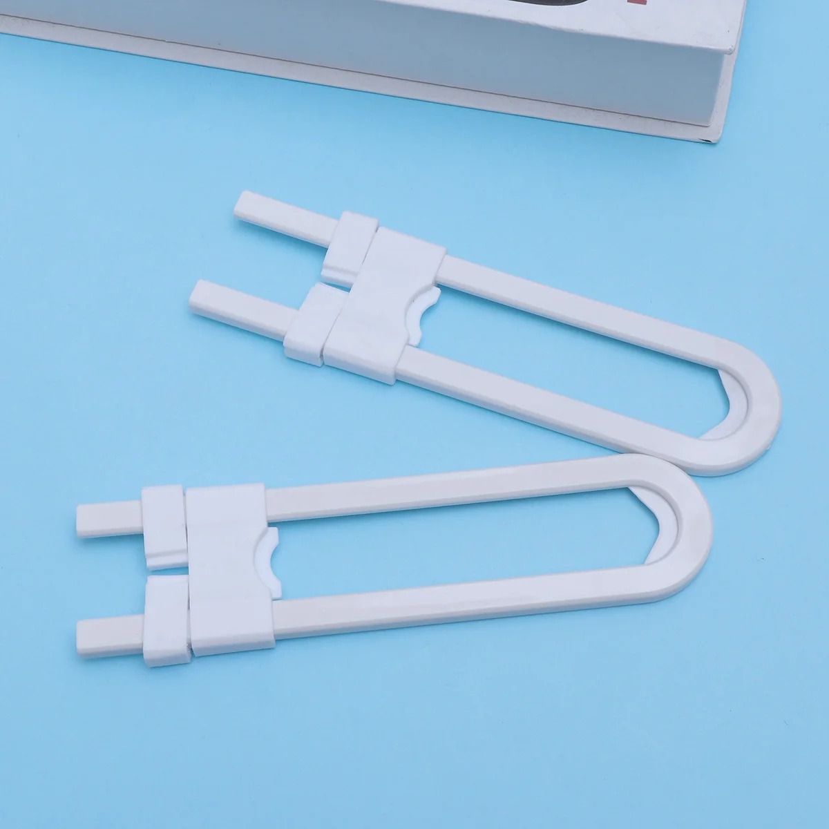 

Cabinet Lock Baby Safety U-Shaped Latch for Kitchen Closet Doors Adjustable Child Proof Locks No Tools Required