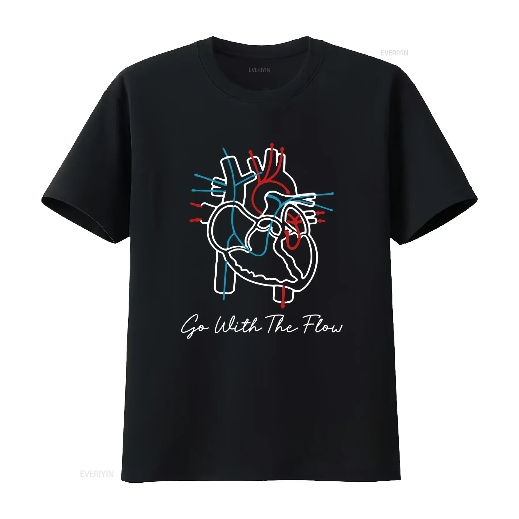 Cardiology Cardiac Nurse and Doctor T Shirt Valentine Heart Anatomy ICU CVICU Surgeon Medical Student Rehab Graduation s Unisex