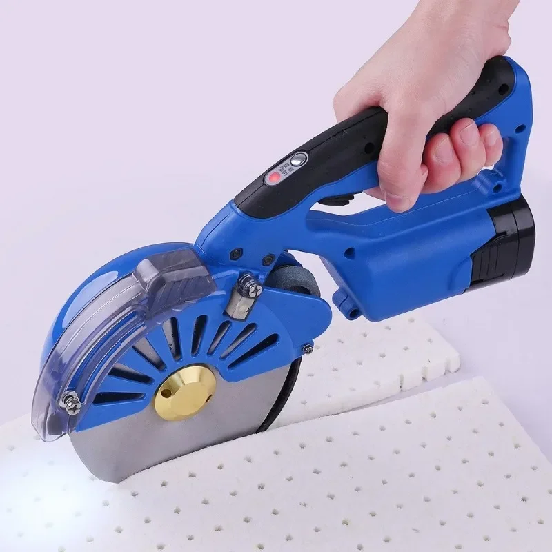 125 Type Portable Direct Drive Electric Rotary Cutter Variable Speed Fabric Cutting Machine Handheld Cloth Cutting Equipment