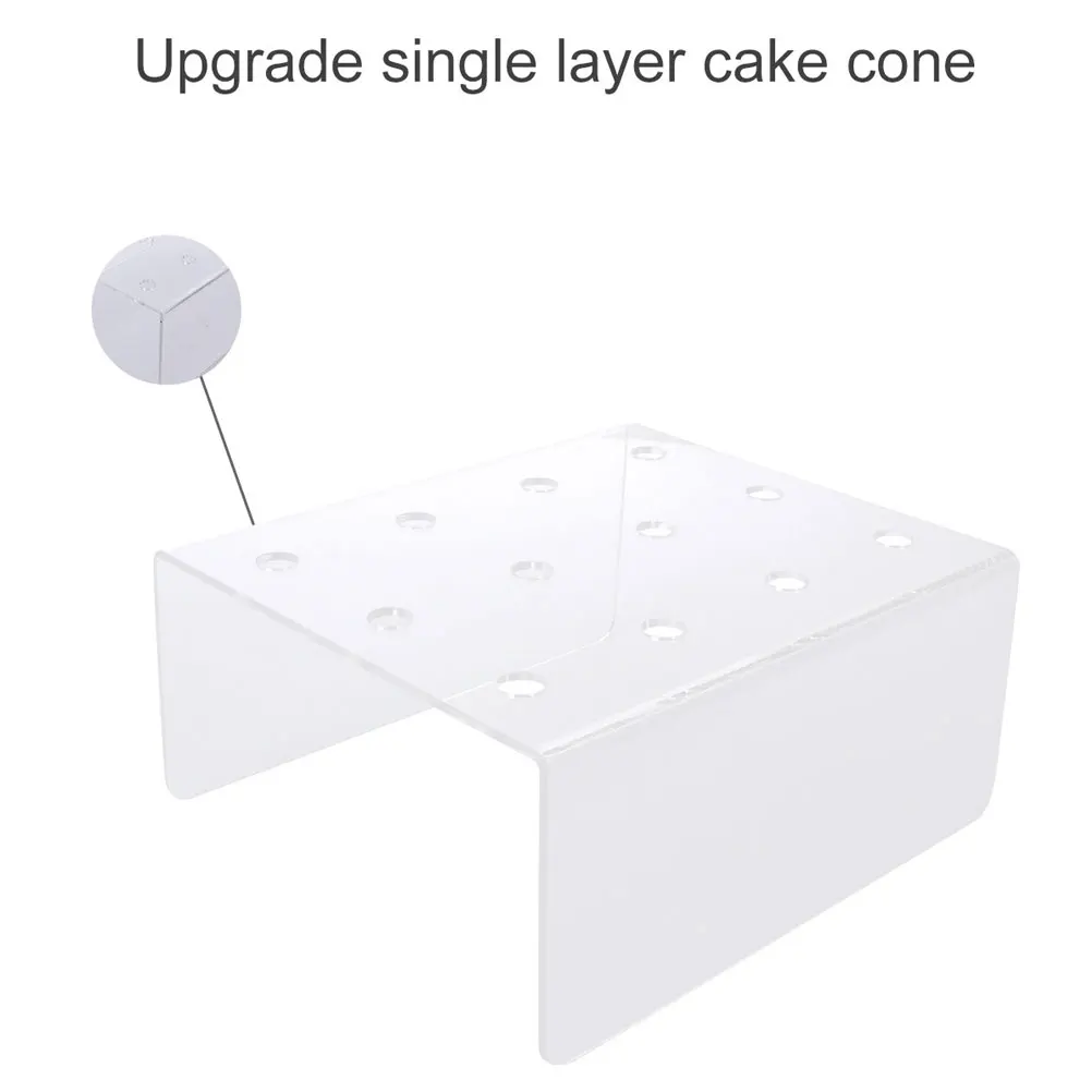 

12 Holes Plastic Push Cake Display St Cake Tube Bracket Push Tube Rack Dessert Display St Ice Cream Storage ganizer