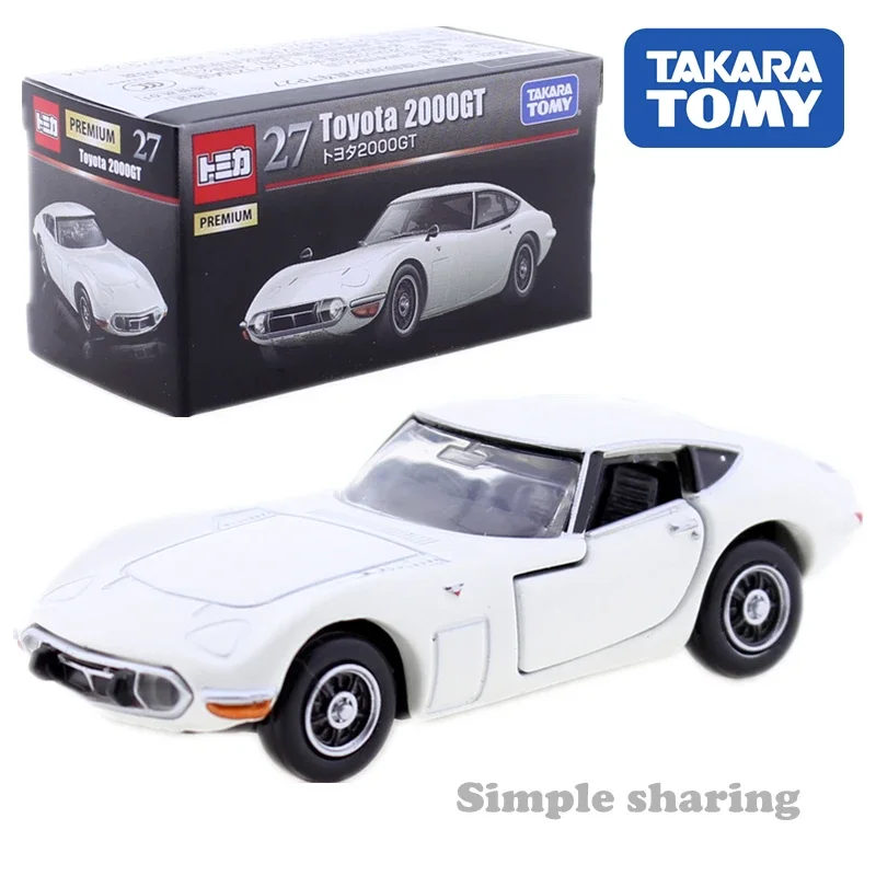 Takara Tomy Tomica Premium No. 27 Toyota 2000GT Model Kit Collectibles Diecast Miniature CAR Toy 1/59 Hot Pop