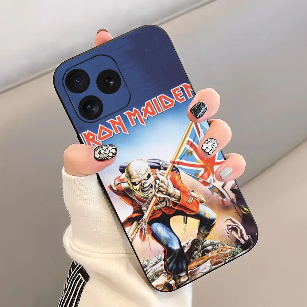 I-IronS Rock M-Maiden Band Phone Case For iPhone 8 11 12 13 Pro 14 15 Mini X XR XS max Plus Shell