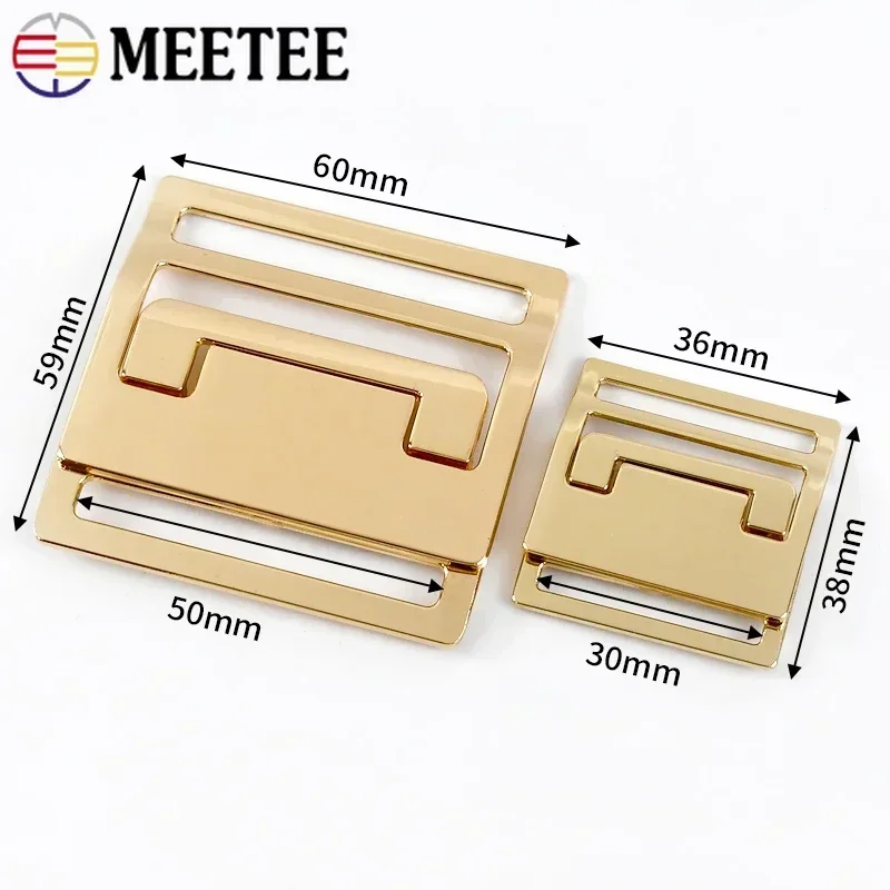 1/2/3/5Pcs Meetee 30/50mm Metal Snap Belt Buckles Windbreaker Down Jacket Combined Button Coat Dress Sewing Clasp Accessories