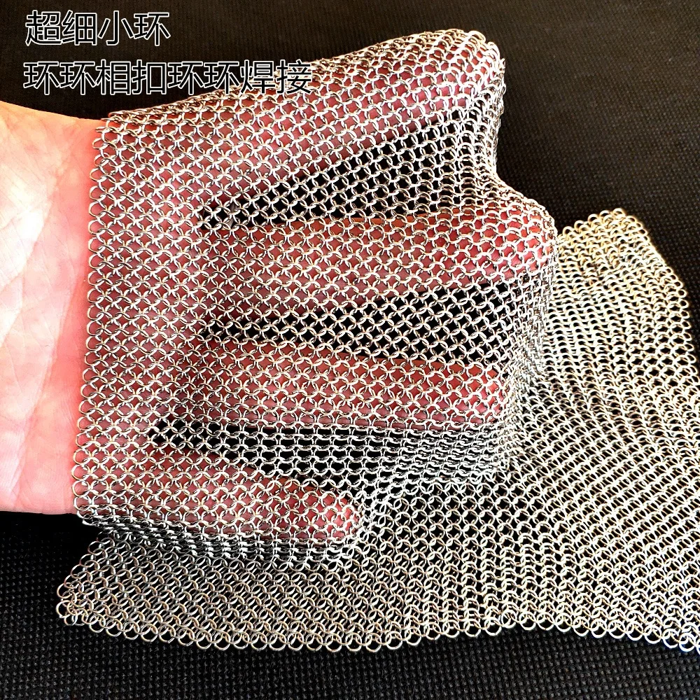 Ultra Fine Ring Brush Pot Net Brush Pot  Steel Wire Ball Stainless Steel Cleaning Ball Lock Nail Ring Net Decoration Mesh Belt