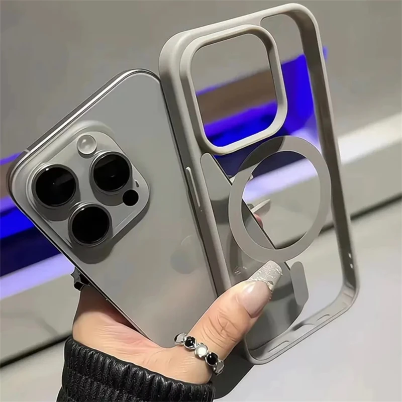 

Прозрачный чехол для магнитных чехлов для iPhone 17, 16, 13, 12, 11 Pro Max, магнитный чехол для телефона для iPhone Air 15 14 Pro Max 16 Plus, чехол