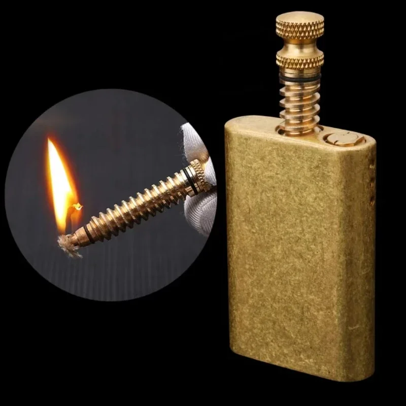 Retro Kerosene Lighter, Pull-out Ignition Lighter, Cigarette Tool, Outdoor Ignition Tool, Gift for Men