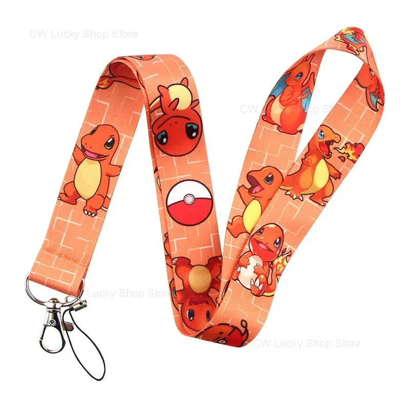 Pokemon Psyduck Phone Lanyard Gengar Charmander Fashion Personality Neck Strap Lanyards Cartoon Strap Rope Lanyard Accessories