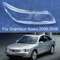 Car Front Headlight Lens Cover for Hyundai Grandeur Azera TG 2006-2009 Clear Lamp Hood Transparent Lampshade
