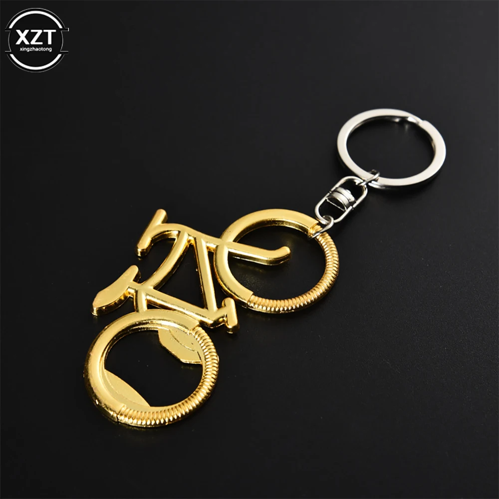 New 1 PC Metal Beer Bicycle Bottle Opener Retro Bike Keychain Key Rings For Lover Biker Bottle Openers Creative Gift For Cycling