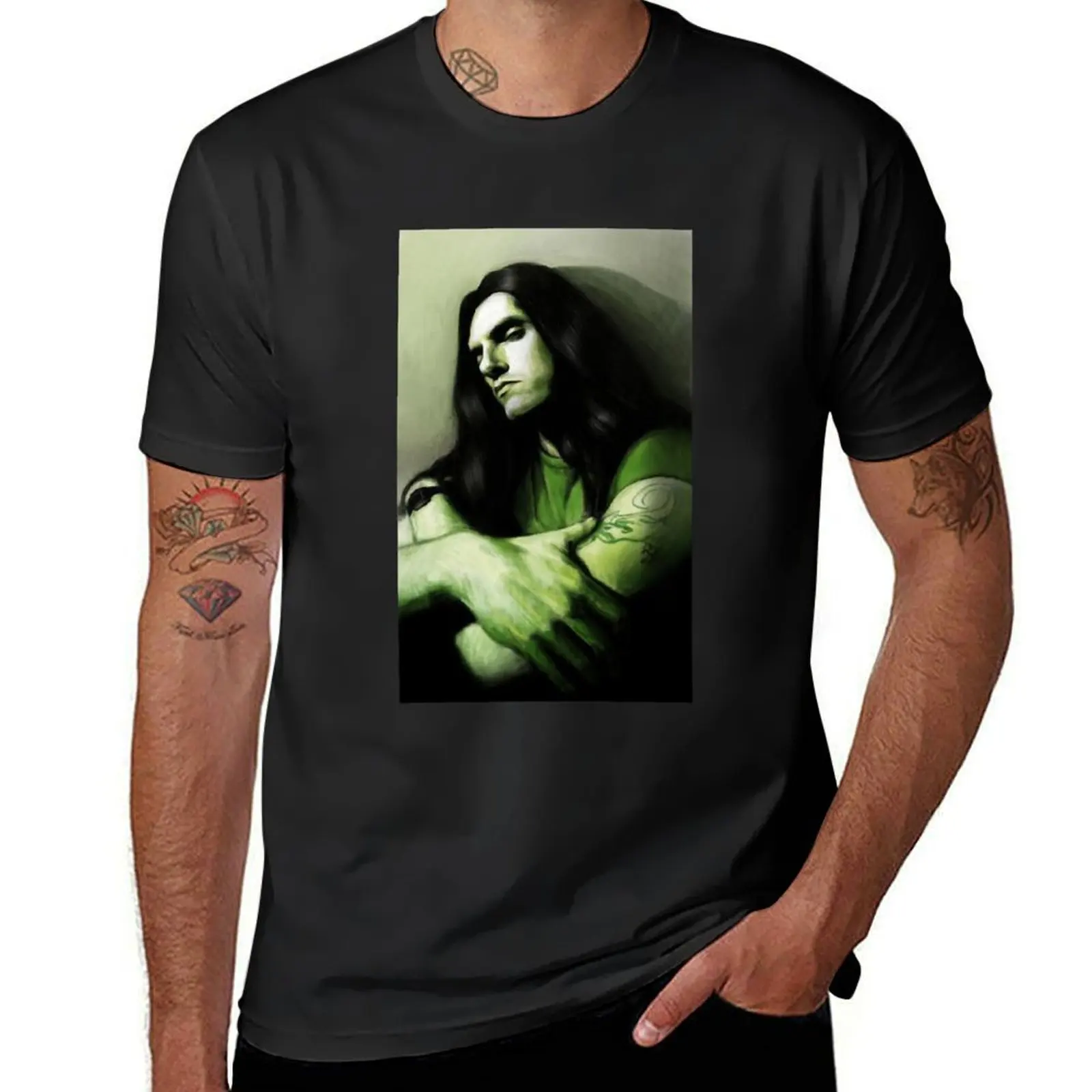 Blue Musician Peter Steele T-Shirt shirts graphic tees heavyweights workout shirts for men