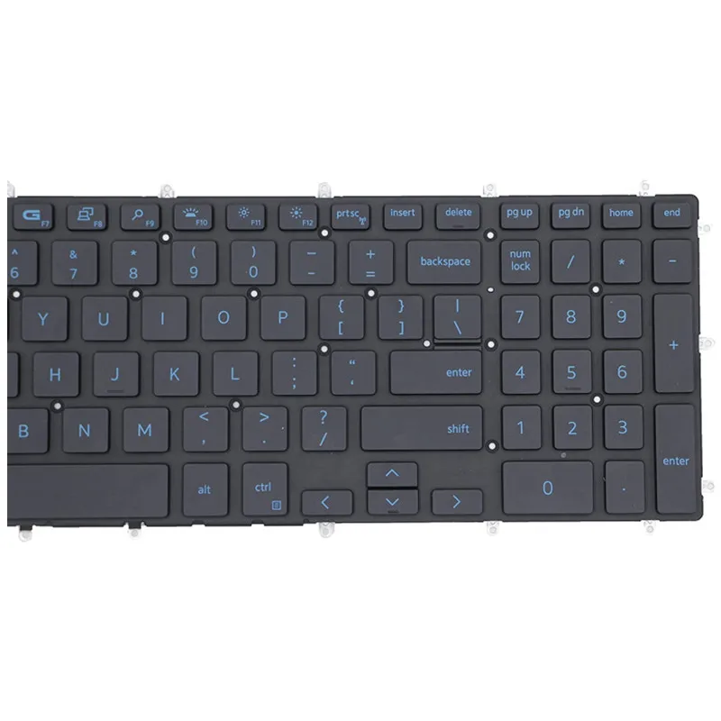 Novo padrão dos eua teclado portátil para dell inspiron g3 15 3579 3779 g5 15 5587 g7 15 7588 azul/vermelho backlight teclado