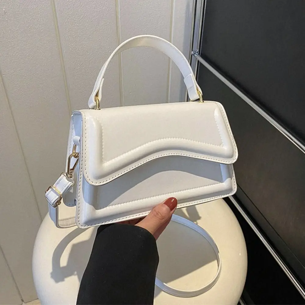 Nowa modna torba na ramię z paskiem Trend PU skórzane torebki listonoszki jednokolorowe rekreacyjne stylowe torby typu Crossbody dla kobiet dziewczyn