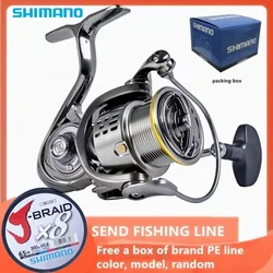 Original Shimano All Metal Fishing Reel 20Kg Max Drag Power Spinning Wheel Fishing Coil Shallow Spool Suitable for All Waters