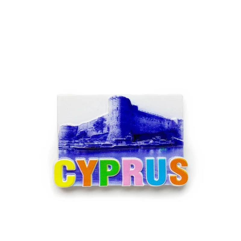 

Cyprus Creative Home Decor Landmark Building Tourist Souvenir Magnetic Fridge Magnet