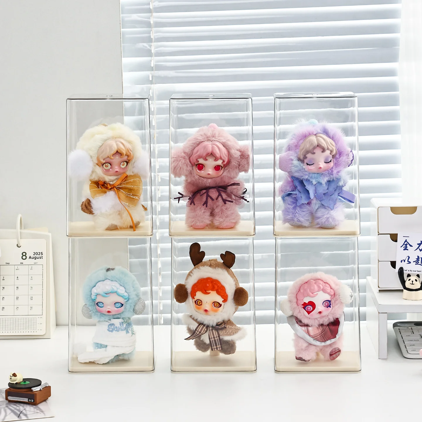 1 Stück Transparente Acryl-Staubschutzbox für Labubu, Sammlerstück-Vitrine, Desktop-Organizer – Detail 10