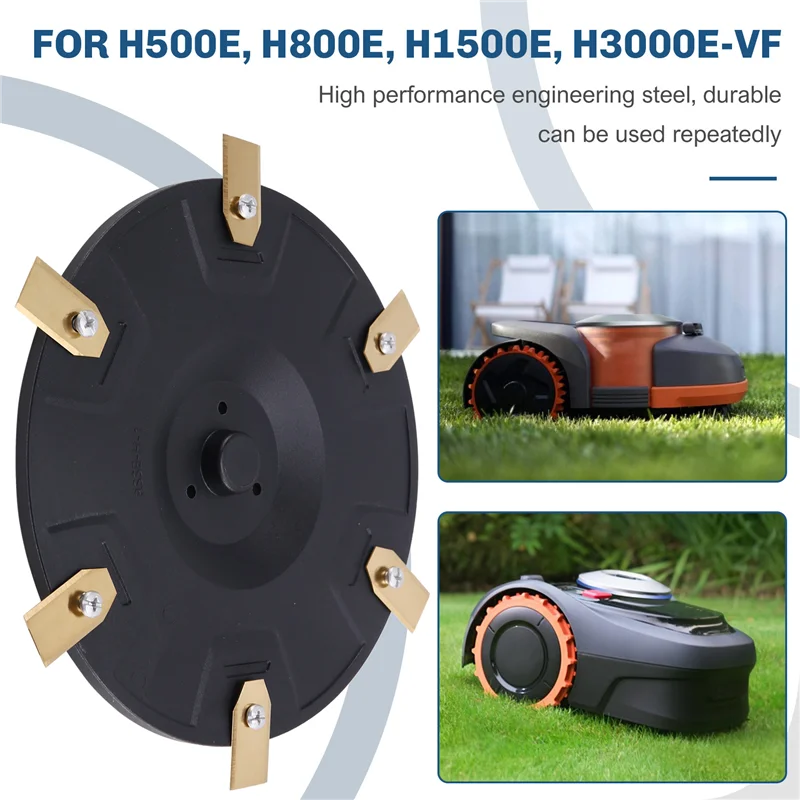 

ABUI-RSSE-H-1 Cutter Disc Lawn Mower Robot Cutterhead For Segway Navimow H Series Robotic Mower Tuning Blade Disc Garden Tool