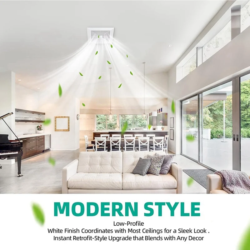 【AT37】Cubierta del ventilador de escape del baño con piezas de repuesto de resortes para extractor de aire cuadrado de techo o de pared, baño