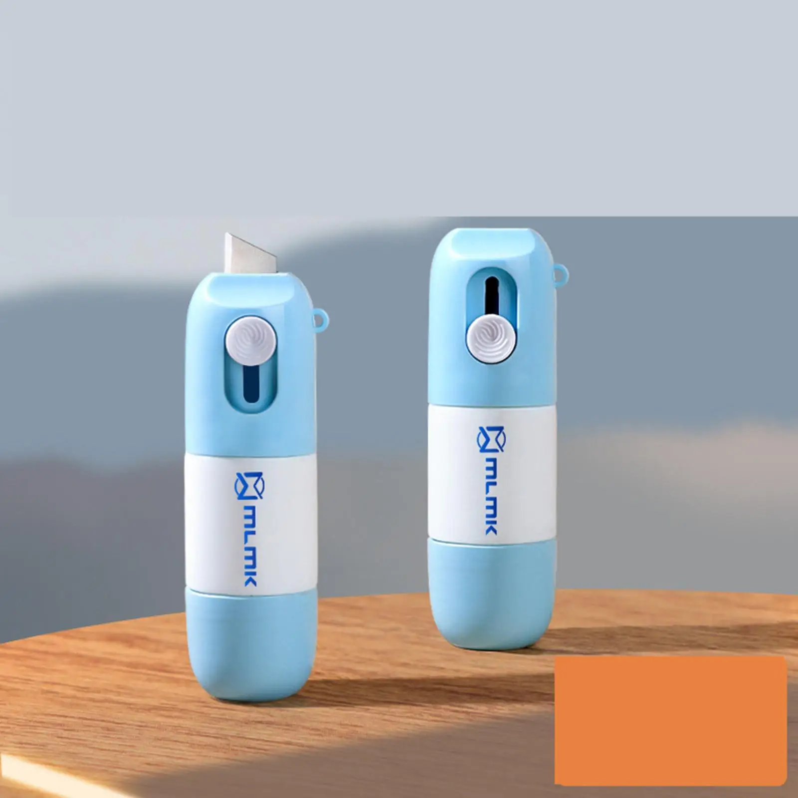 2 in 1 Thermopapier Korrektur flüssige Paket Box Öffner Messer Cartoon Express Tool Identität Datenschutz Radiergummi