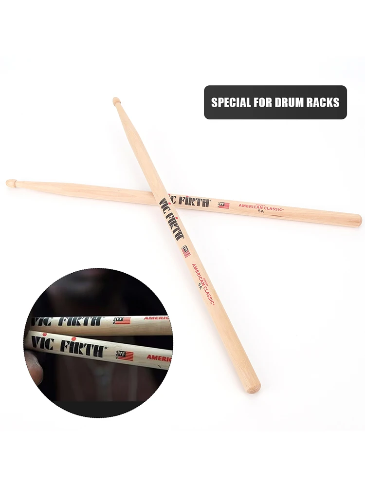 Bacchette per batteria da 2 pezzi Bacchette per pesi e passo consistenti Bacchette per batteria jazz Bacchette in noce americano per batteria acustica/elettronica