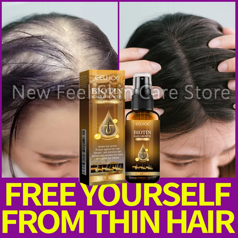 

Biotin Hair Growth Spray Anti-Loss Prevent Baldness Oil Repair Scalp Restore Damage Thicken HairTreatment for Men & Women 30ml