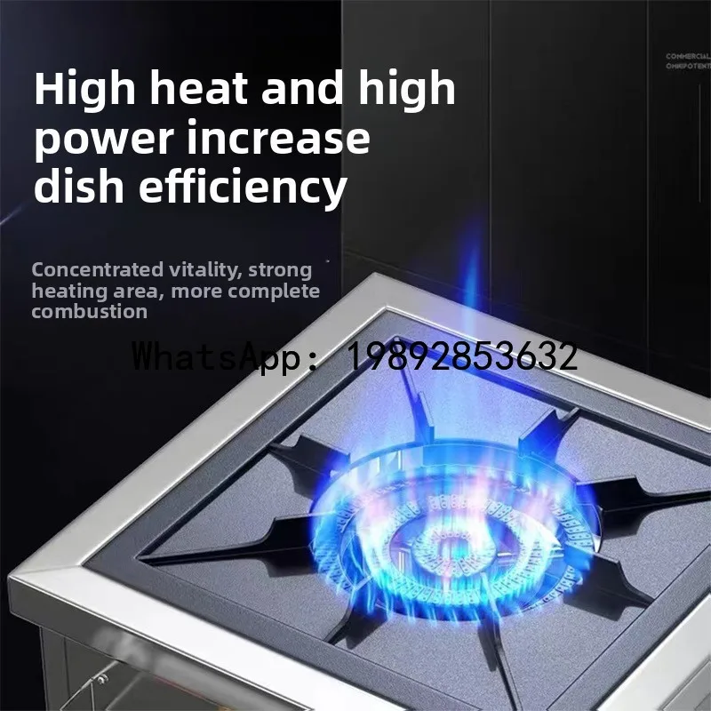 CZ  Energy-saving Gas Liquefied Gas Low Soup Stove Kitchen Braised Meat Single Double Head Short Foot Commercial Gas Stove