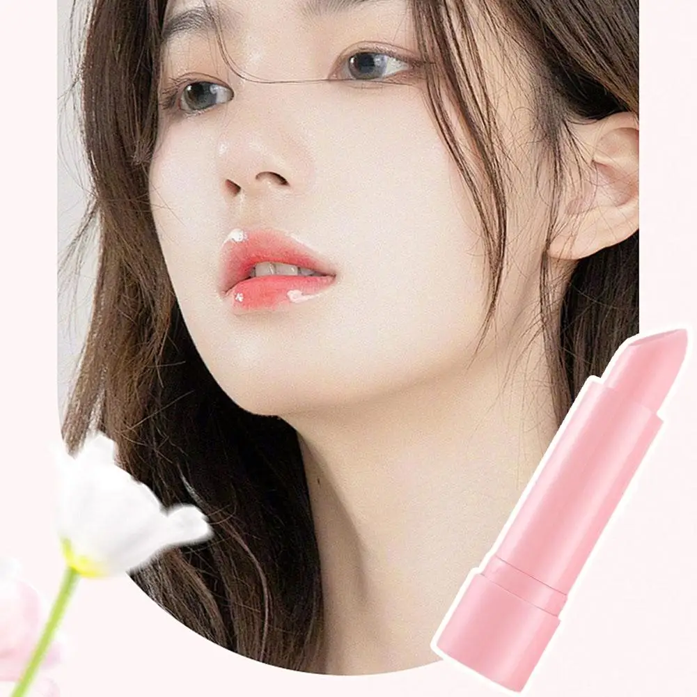 

Natural Peach Lip Balm Temperature Change Color Lipstick Fruit Hydrates Lip Tools Care Moisturizing Flavor Long-lasting S0S8