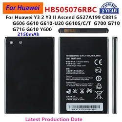 100% Orginal  HB505076RBC 2150mAh Battery For HUAWEI Y3 2 Y3 II Ascend G527 A199 C8815 G606 G610 G700 G710 G716 G610 Y600