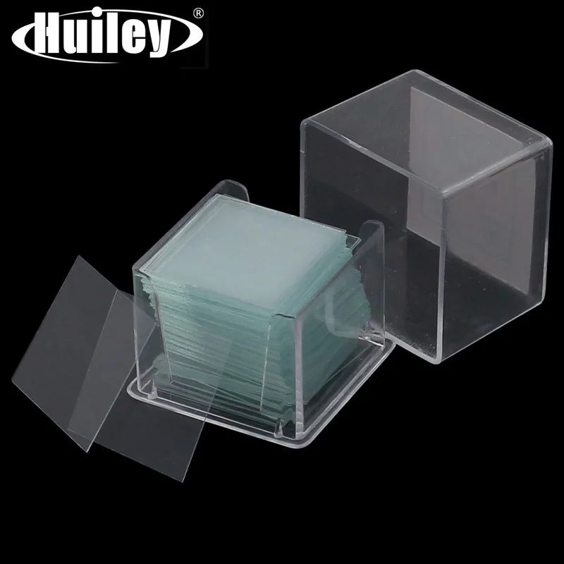 100PCS Professional Glass Cover Glass Microscope Cover Slips 18x18 mm Microscope Slide Covers Wholesale